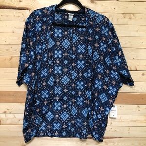 forever 21 Navy Blue Open Front lightweight Cover Up Cardigan sweater NWT size M